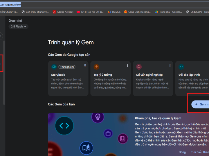 HƯỚNG DẪN TẠO CHATBOT AI GIA SƯ MÔN HỌC MIỄN PHÍ VỚI GEMINI